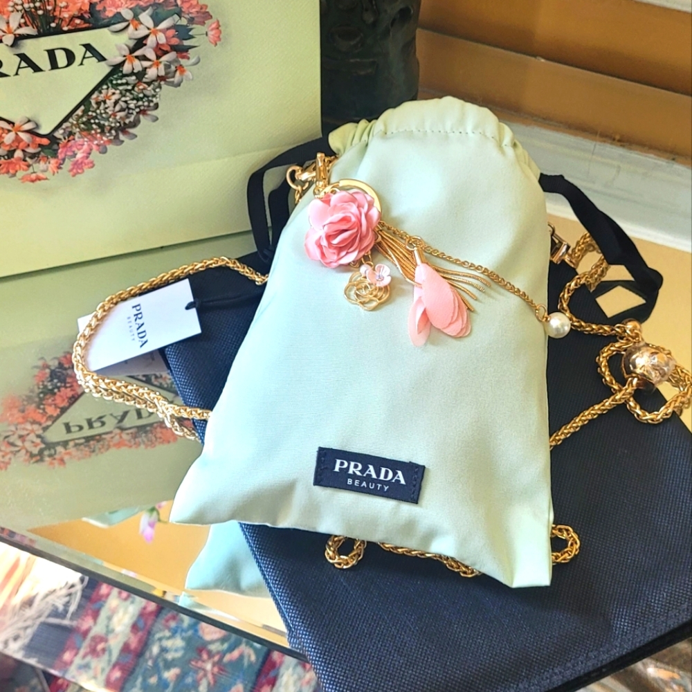 Prada draw string pouch